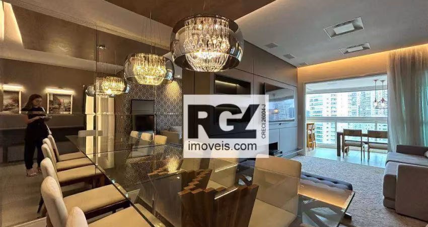 Apartamento com 3 dormitórios à venda, 155 m² por r$ 2.750.000,00 - ponta da praia - santos/sp