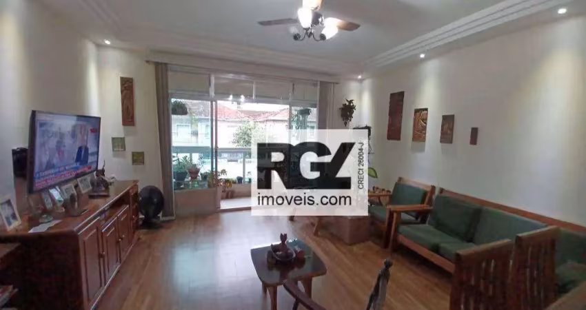 Apartamento com 2 dormitórios à venda, 98 m² por r$ 595.000 - boqueirão - santos/sp
