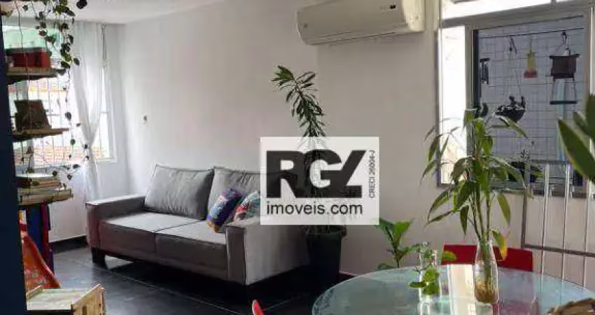 Apartamento com 2 dormitórios à venda, 69 m² por r$ 430.000,00 - embaré - santos/sp