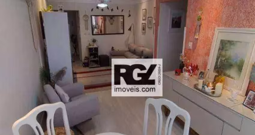 Apartamento com 2 dormitórios à venda, 72 m² por r$ 490.000,00 - aparecida - santos/sp