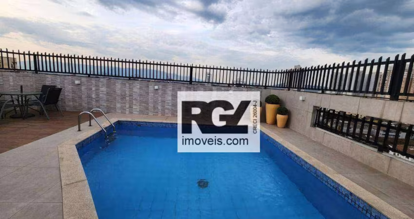 Apartamento com 3 dormitórios à venda, 137 m² por R$ 850.000,00 - Ponta da Praia - Santos/SP