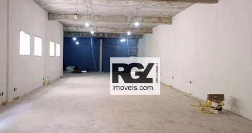 Loja para alugar, 322 m² por r$ 20.500,00/mês - marapé - santos/sp