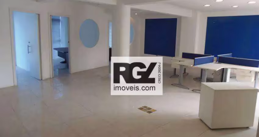 Sala para alugar, 250 m² por r$ 7.542/mês - centro - santos/sp