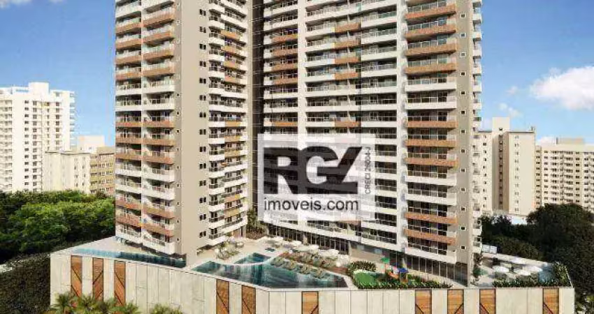 Apartamento com 2 dormitórios à venda, 72 m² por R$ 725.000,00 - Encruzilhada - Santos/SP