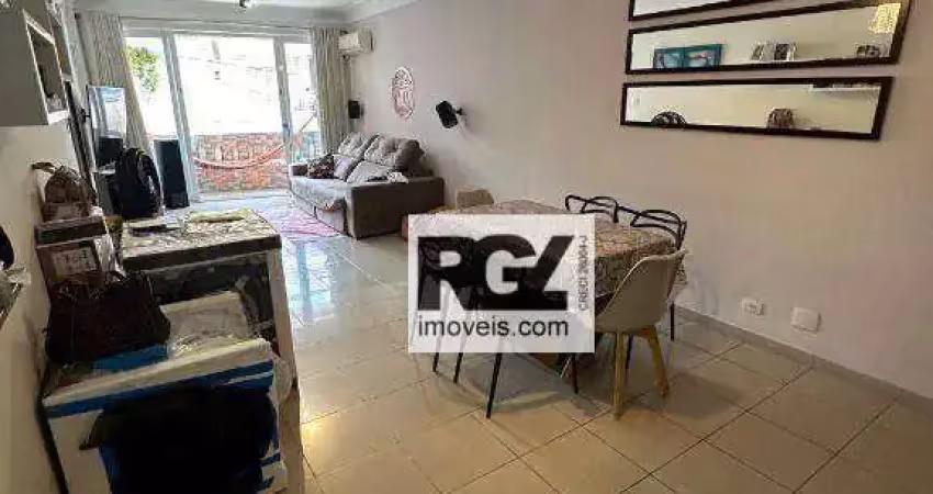 Apartamento com 2 dormitórios à venda, 98 m² por r$ 550.000,00 - gonzaga - santos/sp