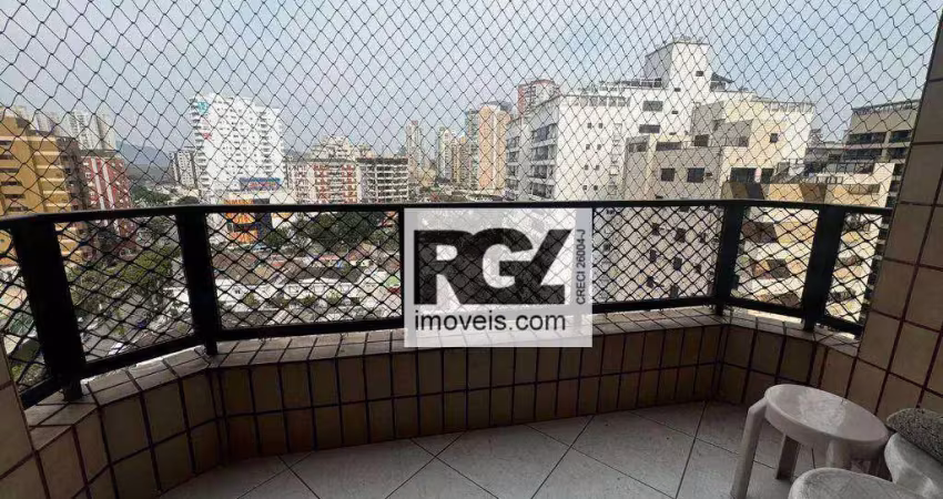 Apartamento com 3 dormitórios à venda, 177 m² por r$ 900.000,00 - ponta da praia - santos/sp