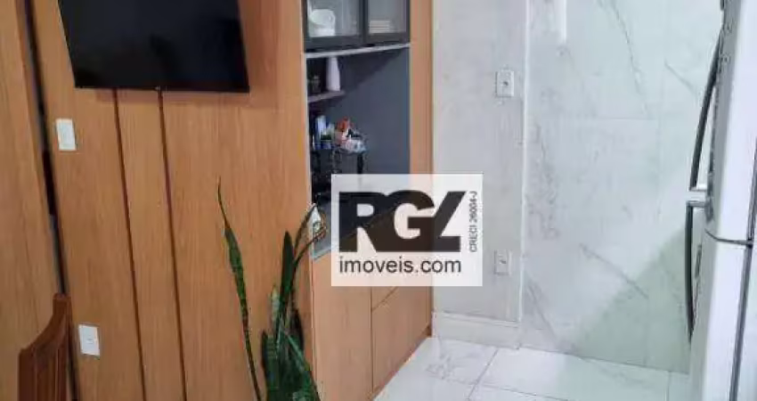 Apartamento com 2 dormitórios à venda, 87 m² por r$ 799.000,00 - boqueirão - santos/sp