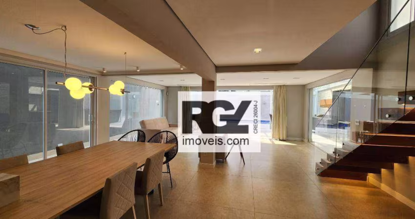 Casa com 3 dormitórios à venda, 300 m² por R$ 4.500.000,00 - Ponta da Praia - Santos/SP