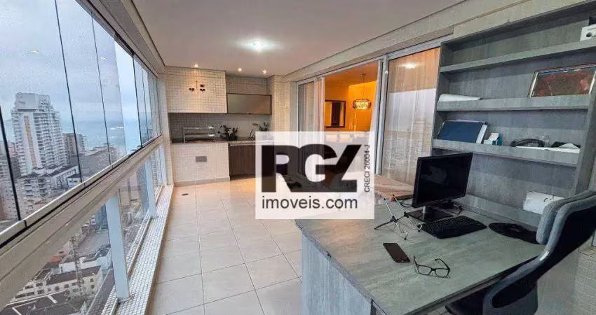 Apartamento com 3 dormitórios à venda, 155 m² por r$ 2.190.000,00 - embaré - santos/sp
