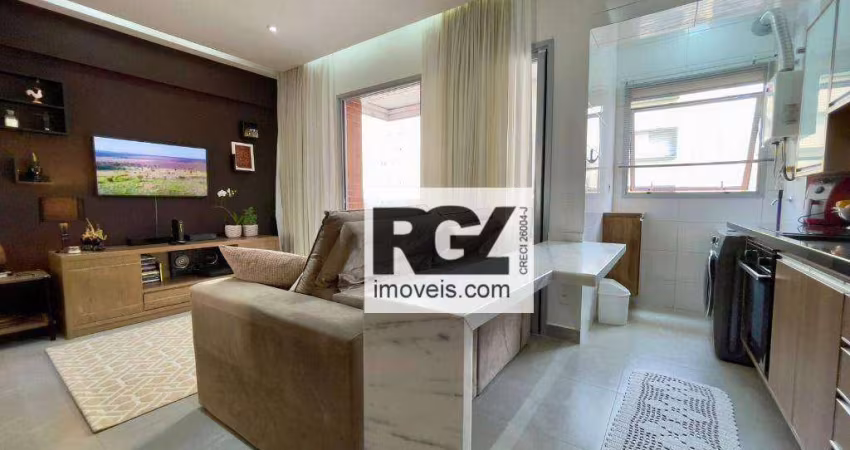 Apartamento com 1 dormitório à venda, 40 m² por R$ 750.000,00 - Boqueirão - Santos/SP