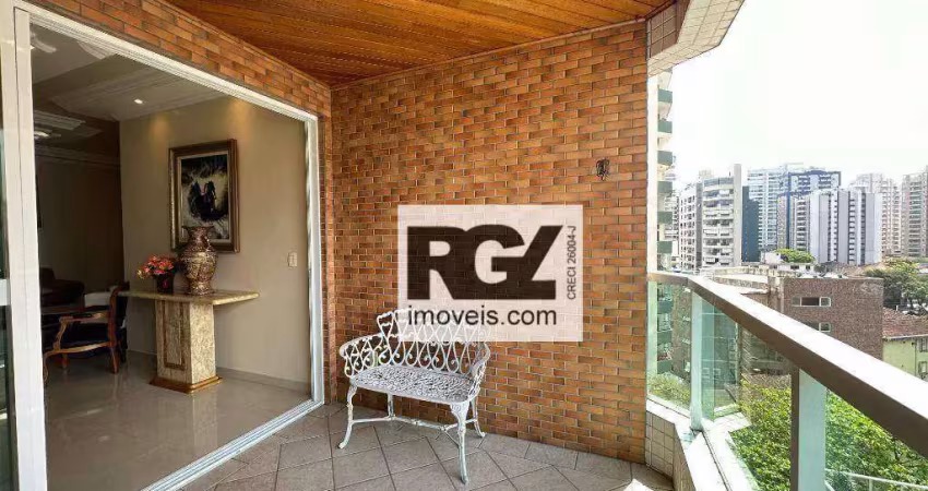 Apartamento com 2 dormitórios à venda, 116 m² por r$ 1.380.000,00 - embaré - santos/sp