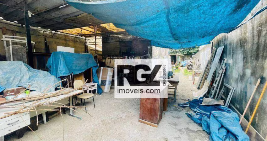 Terreno à venda, 450 m² por R$ 1.120.000,00 - Macuco - Santos/SP
