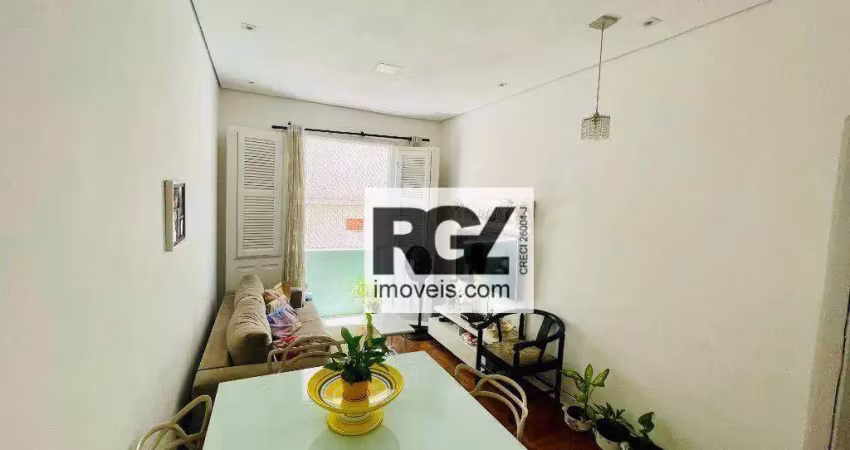 Apartamento com 2 dormitórios à venda, 80 m² por r$ 410.000,00 - boqueirão - santos/sp