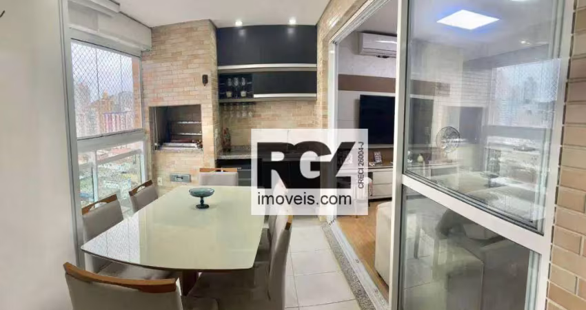 Apartamento com 2 dormitórios à venda, 79 m² por r$ 805.000,00 - ponta da praia - santos/sp
