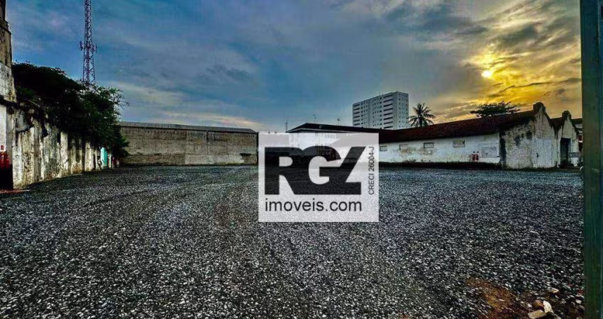 Área para alugar, 4000 m² por R$ 90.000,00/mês - Vila Matias - Santos/SP