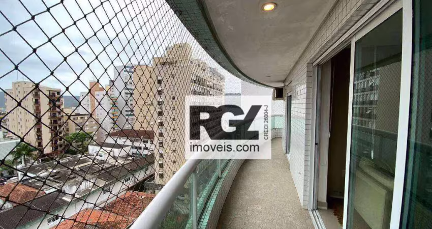 Apartamento com 4 dormitórios à venda, 178 m² por r$ 2.100.000,00 - ponta da praia - santos/sp