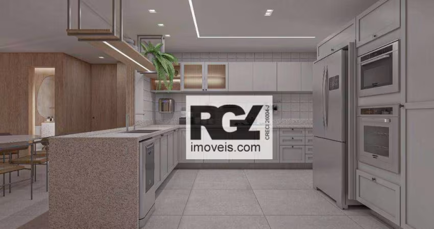 Apartamento com 3 dormitórios à venda, 181 m² por R$ 2.430.000,00 - Boqueirão - Santos/SP