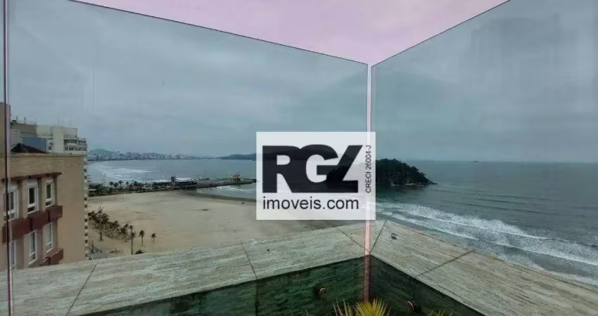 Apartamento com 3 quartos para alugar, 170 m² por r$ 6.000/mês - josé menino - santos/sp