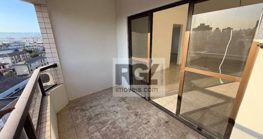 Apartamento com 2 dormitórios à venda, 96 m² por r$ 580.000,00 - ponta da praia - santos/sp