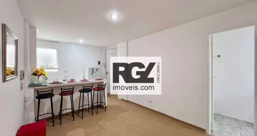 Apartamento com 1 dormitório à venda, 37 m² por r$ 190.000,00 - tupi - praia grande/sp