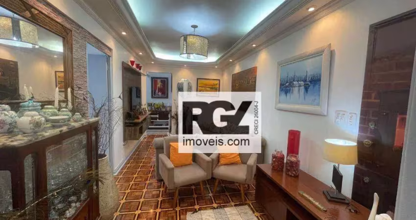 Apartamento com 2 dormitórios à venda, 145 m² por r$ 915.000 - embaré - santos/sp