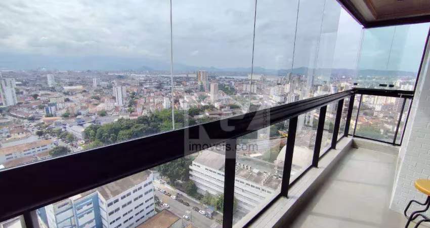 Apartamento com 2 dormitórios à venda, 83 m² por r$ 1.250.000,00 - boqueirão - santos/sp