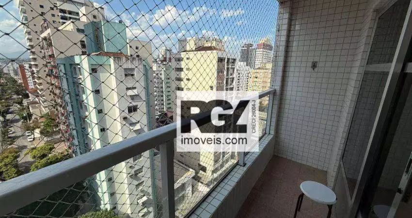 Apartamento com 3 dormitórios à venda, 140 m² por r$ 900.000,00 - pompéia - santos/sp
