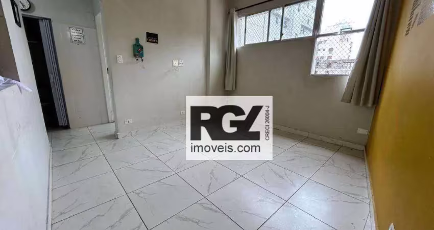 Apartamento com 1 dormitório à venda, 29 m² por r$ 170.000,00 - itararé - são vicente/sp