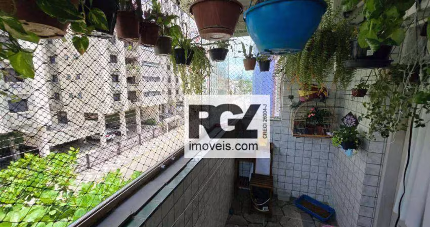 Apartamento com 3 dormitórios à venda, 92 m² por r$ 495.000,00 - ponta da praia - santos/sp