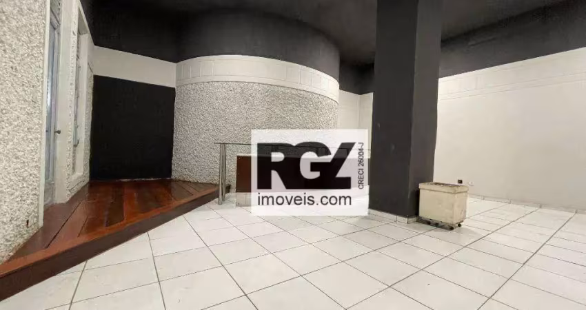 Ponto comercial com 5 salas para alugar na Aparecida, Santos 