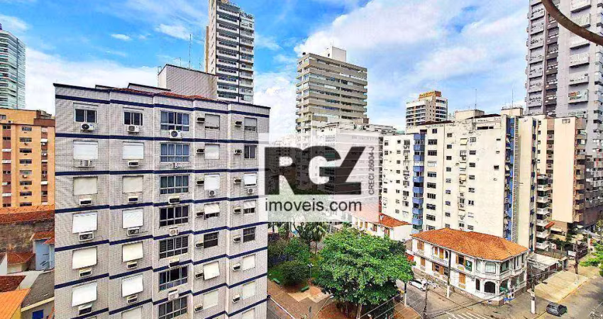 Apartamento à venda, 110 m² por r$ 620.000,00 - pompéia - santos/sp