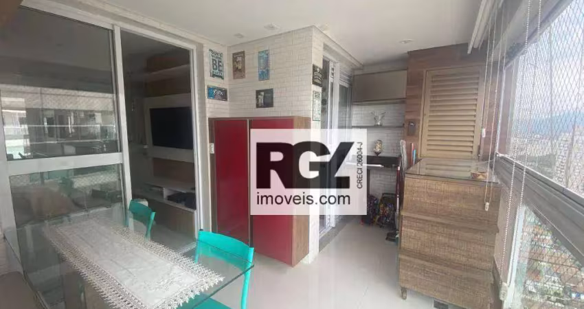 Apartamento com 1 dormitório para alugar, 49 m² por r$ 4.500,00/mês - ponta da praia - santos/sp