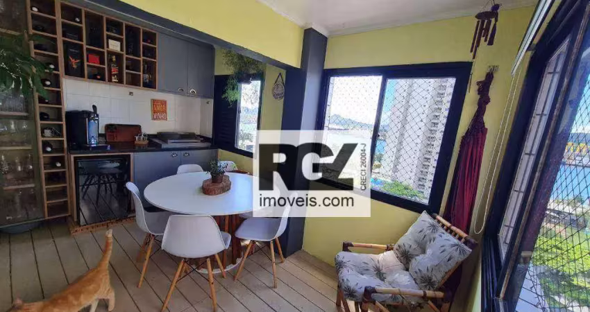 Apartamento com 2 dormitórios à venda, 96 m² por r$ 890.000,00 - ponta da praia - santos/sp