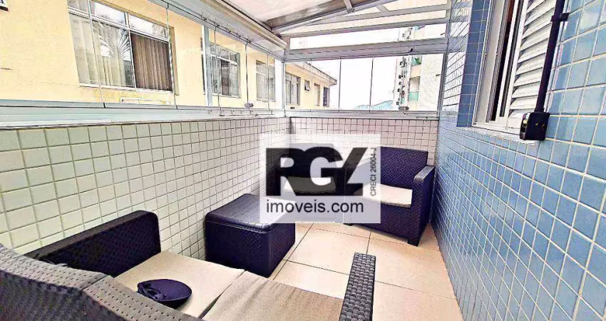 Apartamento com 2 dormitórios para alugar, 89 m² por r$ 6.600,00/mês - ponta da praia - santos/sp