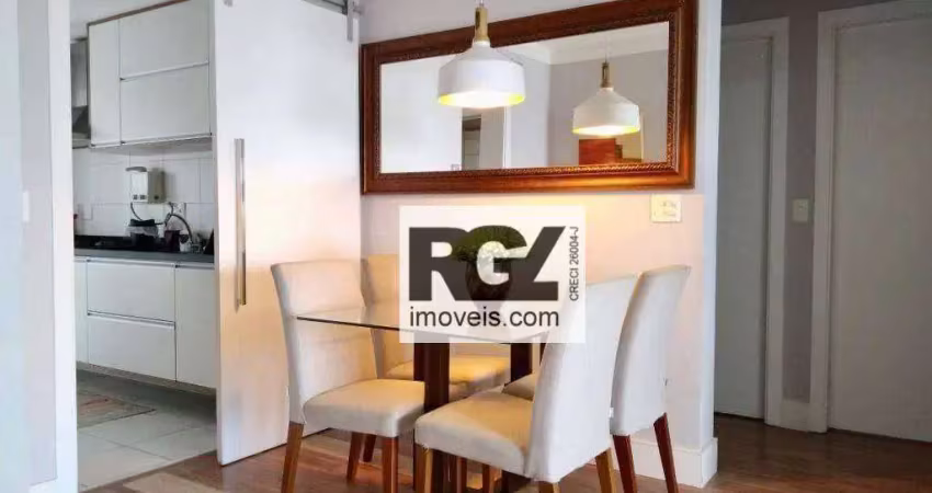 Apartamento com 3 dormitórios para alugar, 80 m² por R$ 6.000,00/mês - Gonzaga - Santos/SP