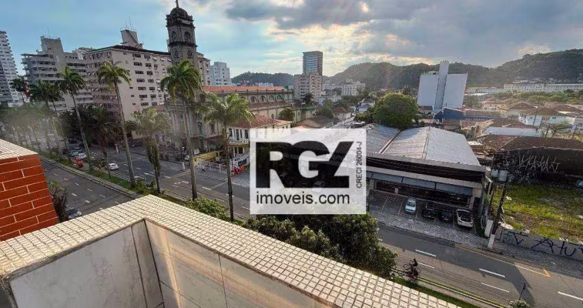 Apartamento com 2 dormitórios à venda, 93 m² por r$ 450.000,00 - gonzaga - santos/sp