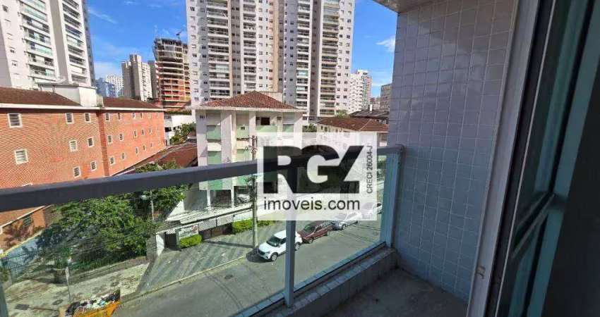 Apartamento com 2 dormitórios para alugar, 68 m² por r$ 4.000,00/mês - marapé - santos/sp