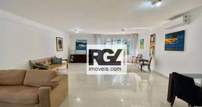 Casa com 3 dormitórios para alugar, 228 m² por r$ 10.000,00/mês - ponta da praia - santos/sp