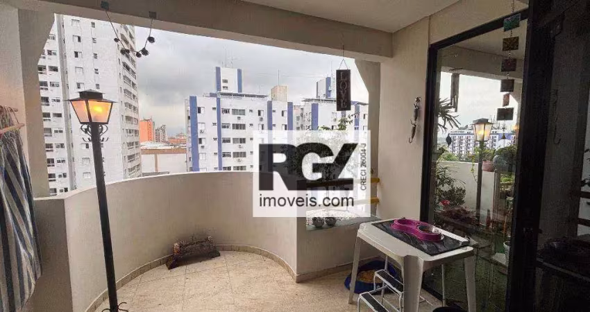 Apartamento com 2 dormitórios à venda, 153 m² por r$ 980.000,00 - centro - são vicente/sp
