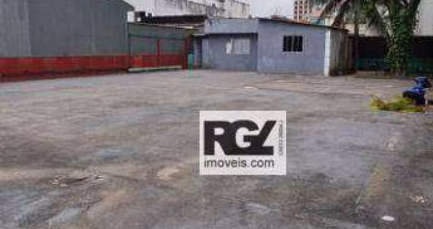 Terreno para alugar, 480 m² por R$ 8.000,00/mês - Aparecida - Santos/SP