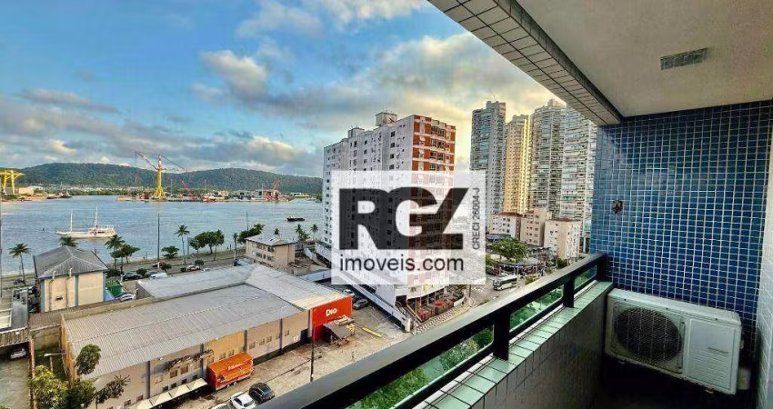 Apartamento com 3 dormitórios à venda, 170 m² por R$ 975.000,00 - Ponta da Praia - Santos/SP