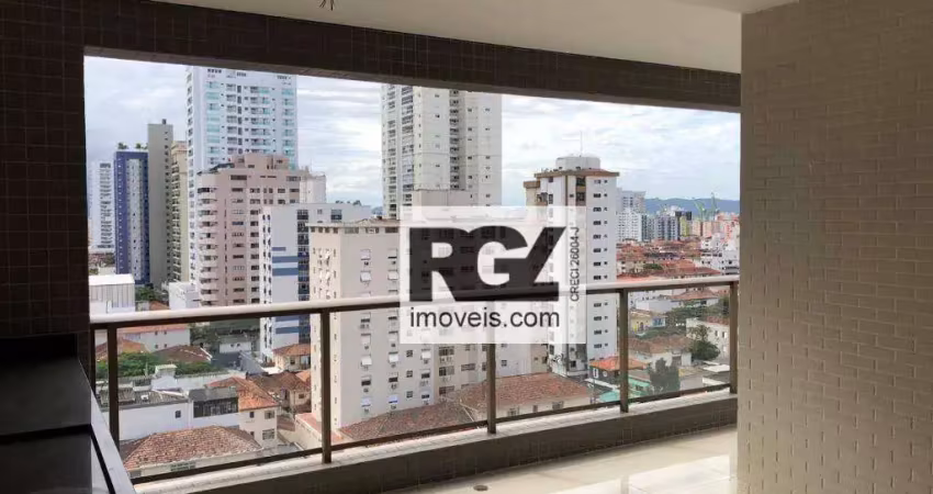 Apartamento com 2 dormitórios à venda, 127 m² por r$ 1.650.000,00 - boqueirão - santos/sp