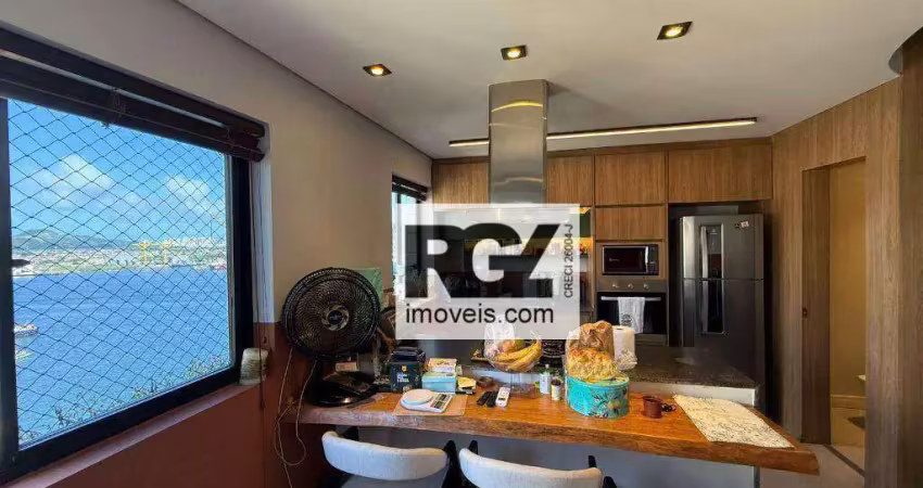 Apartamento com 2 dormitórios à venda, 87 m² por r$ 1.100.000,00 - ponta da praia - santos/sp