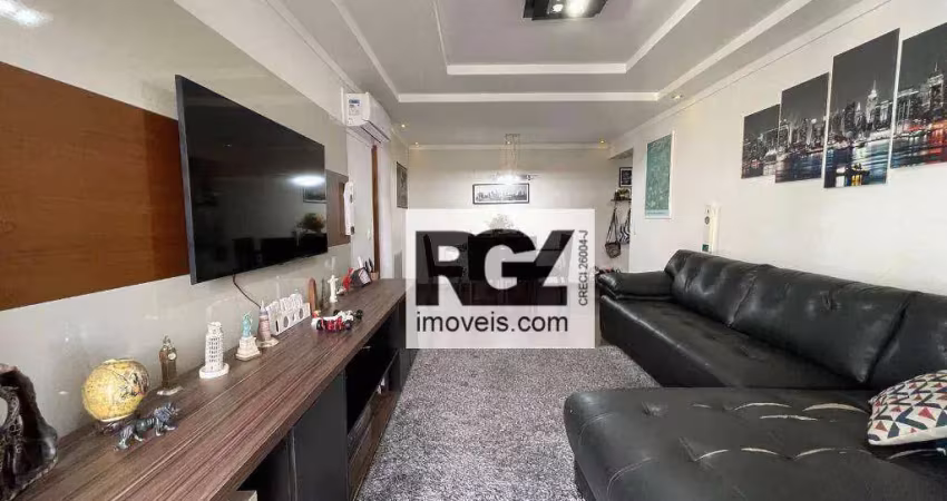 Apartamento com 2 dormitórios à venda, 96 m² por r$ 990.000,00 - gonzaga - santos/sp