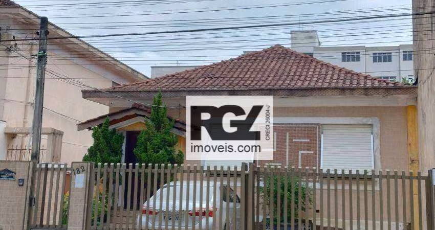 Casa com 8 dormitórios - venda por R$ 3.000.000,00 ou aluguel por R$ 15.000,89/ano - Campo Grande - Santos/SP