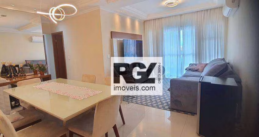 Apartamento com 2 dormitórios à venda, 97 m² por R$ 1.400.000,00 - Aparecida - Santos/SP