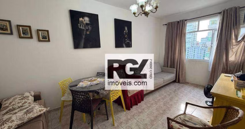 Apartamento com 1 dormitório à venda, 55 m² por R$ 415.000,00 - Aparecida - Santos/SP