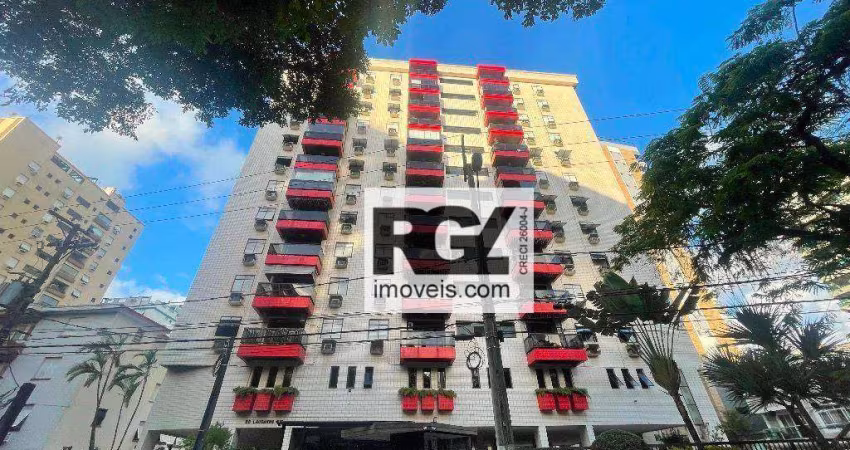 Apartamento com 2 dormitórios (1 SUÍTE) para alugar, 90 m² por R$ 5.000/mês - Ponta da Praia - Santos/SP
