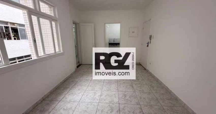 Apartamento SALA LIVING à venda, 38 m² por R$ 290.000 - Boqueirão - Santos/SP