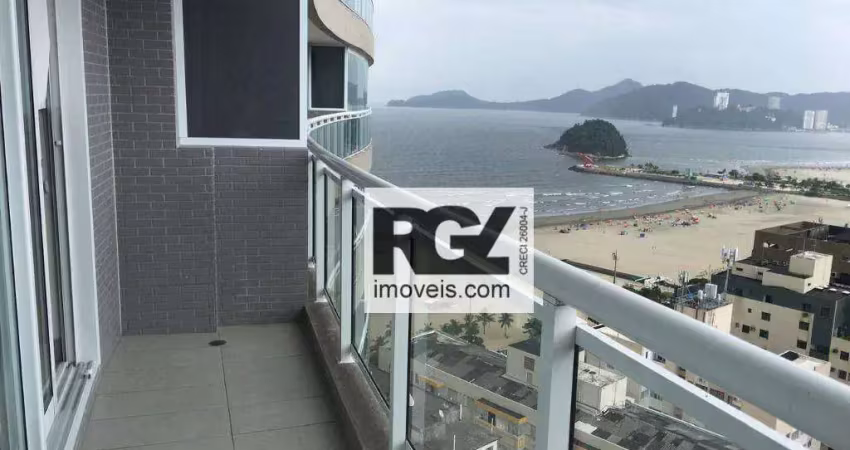 Apartamento com 1 dormitório para alugar, 52 m² por R$ 5.600,00/mês - Pompéia - Santos/SP